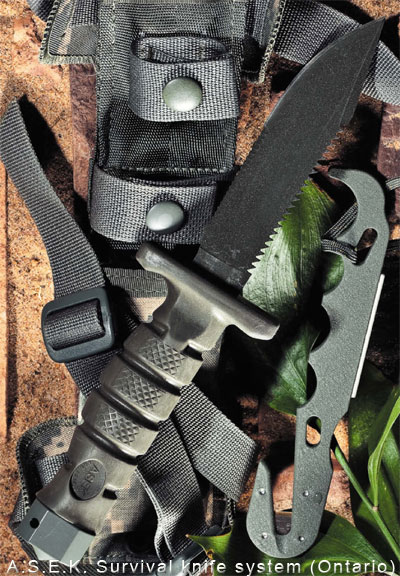 Нож A.S.E.K. Survival knife system (Ontario)